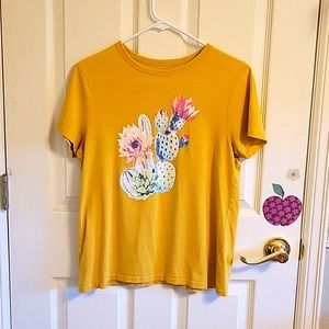 S - Yellow Cactus T-Shirt